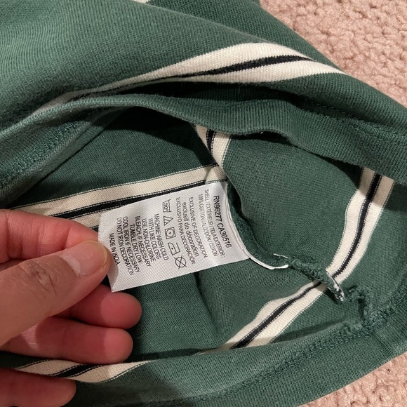 VANS Sixty Sixers Stripe Green T-Shirt - Picture 4 of 10